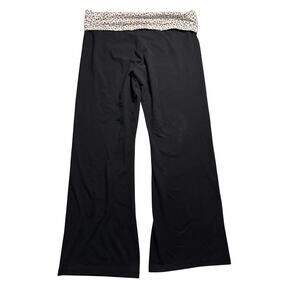 Victoria’s Secret Cheetah Fold-over Yoga Flare Pants Womans Size XL